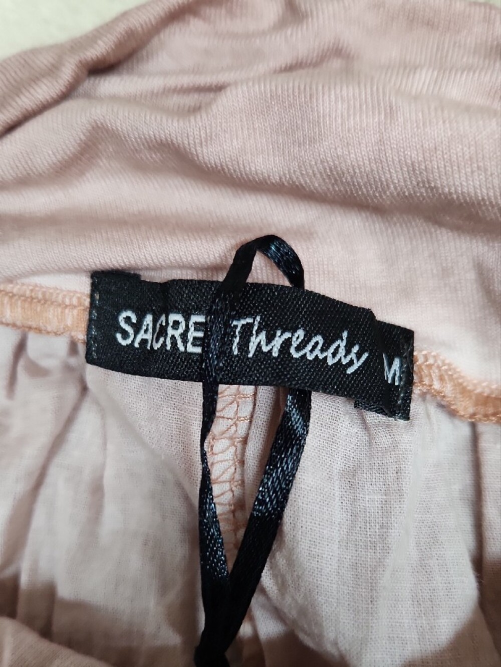 Sacred Threads Dusty Pink High-Low Lace Trim Skirt - Picture 3 of 4